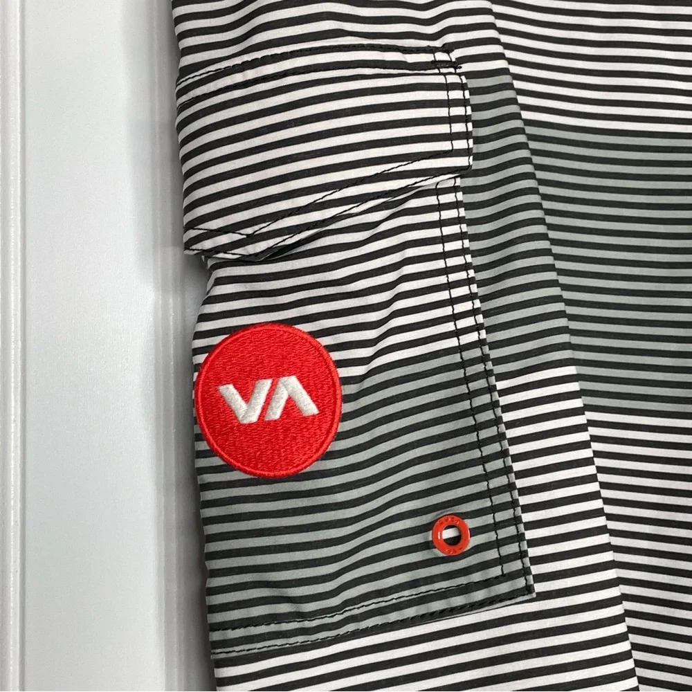 RVCA Civil Stripe Swim Board Shorts
